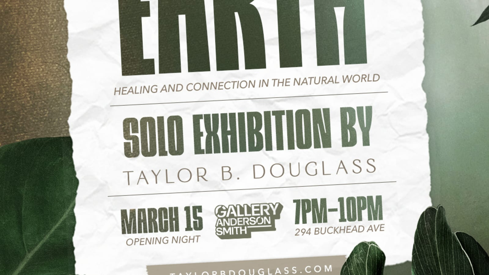 A Dose of Earth - Exhibition by Taylor B. Douglass