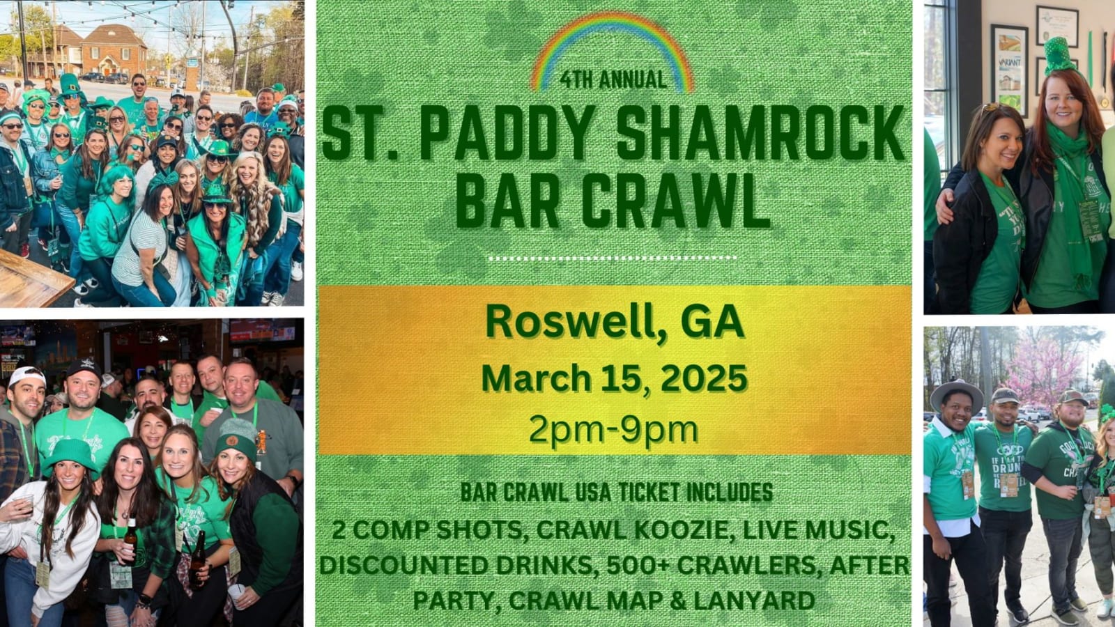 Roswell St. Patrick's Shamrock Bar Crawl: 4th Annu