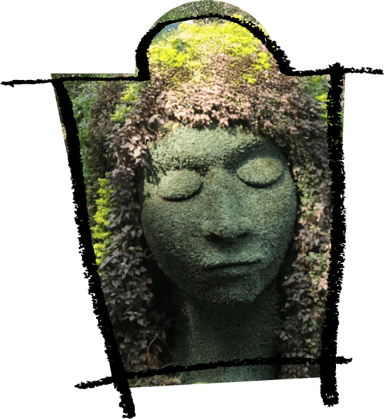 Woman made of flowers