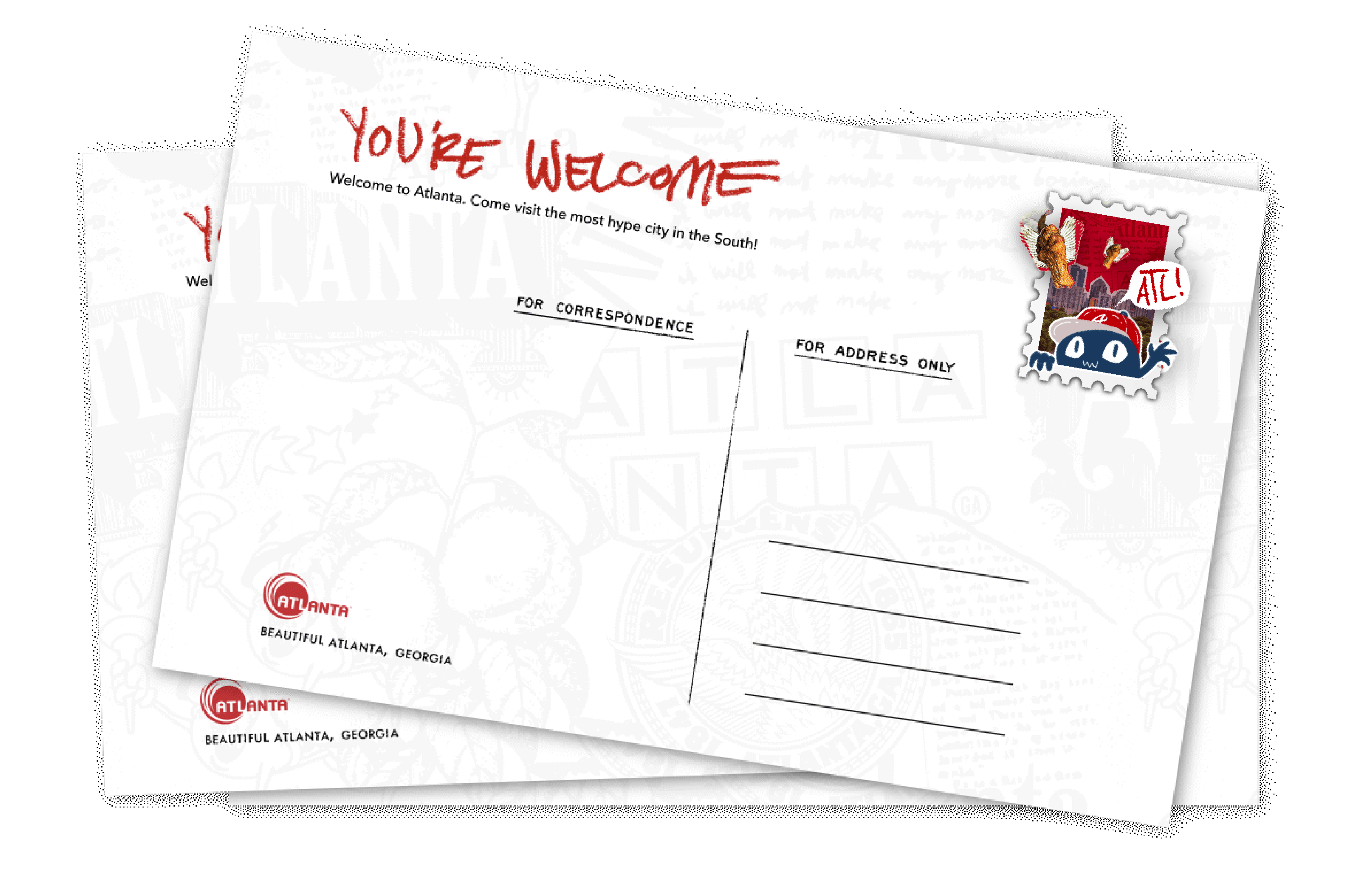 Discover Atlanta 1 Homepage Postcard